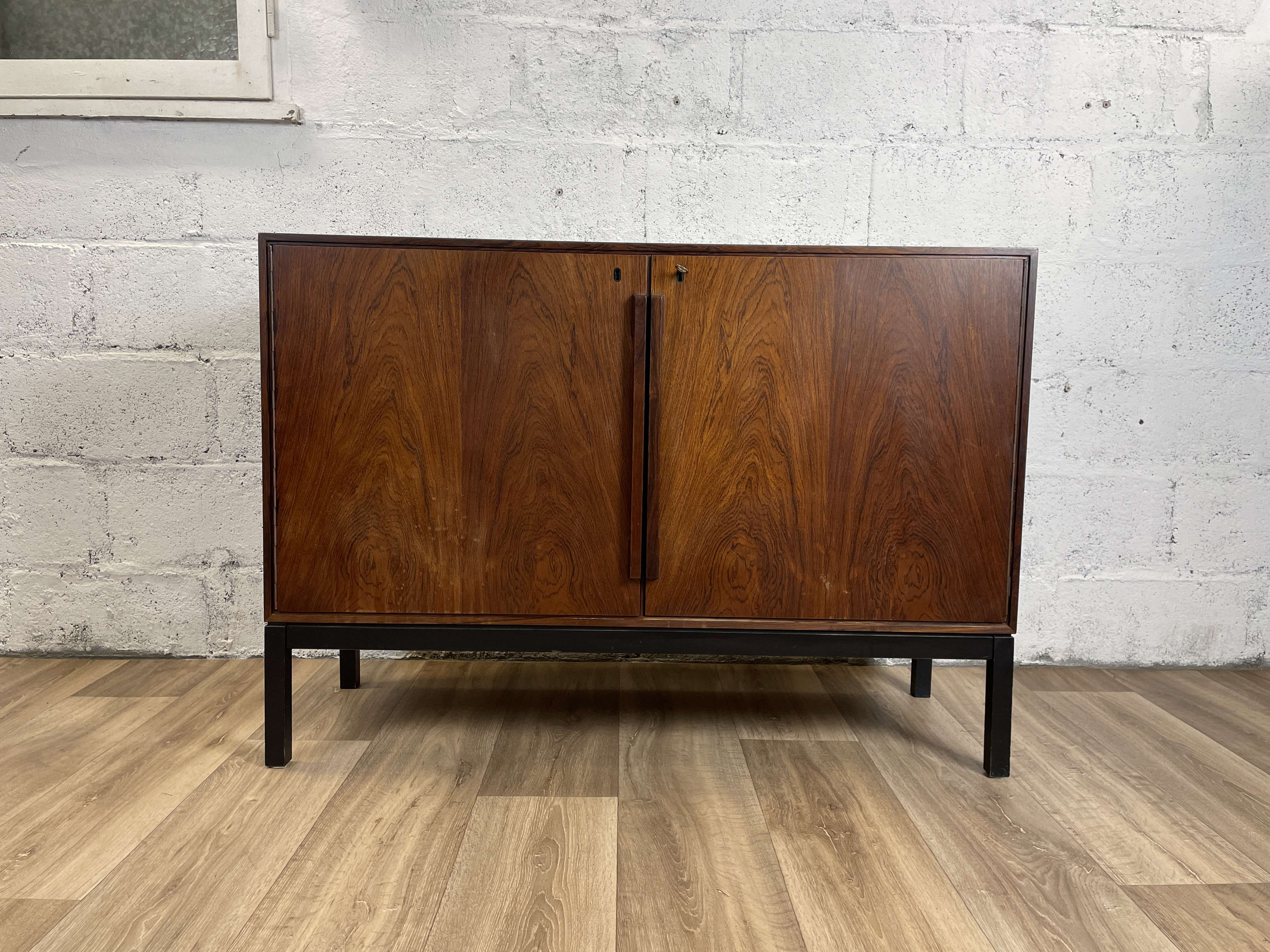 Scandinavian rosewood sideboard by Sigvard Bernadotte, 60s