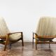 Pair of "Scoope" Lounge Chairs by R. Huber 1960's