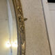Antique oval gold mirror with floral decoration – 105 × 70 cm Elegant mirror