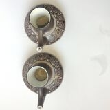 Set of 2 Small Modernist Ceramic Jugs from the 70s