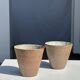 Set of 2 cups / mug Indonesian ceramic (matte brown)