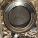 Baby plate silver metal spoon silver 30s