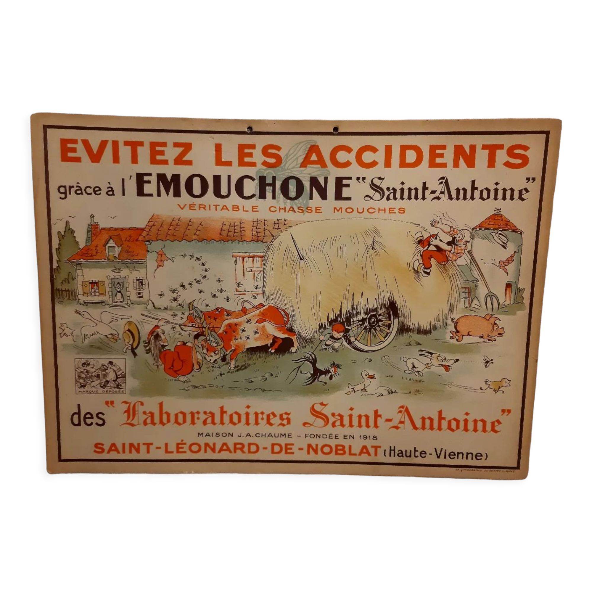 Old advertising poster