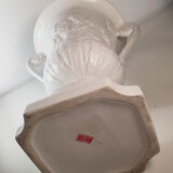 Vases "Medicis" balustre with two white ceramic handles