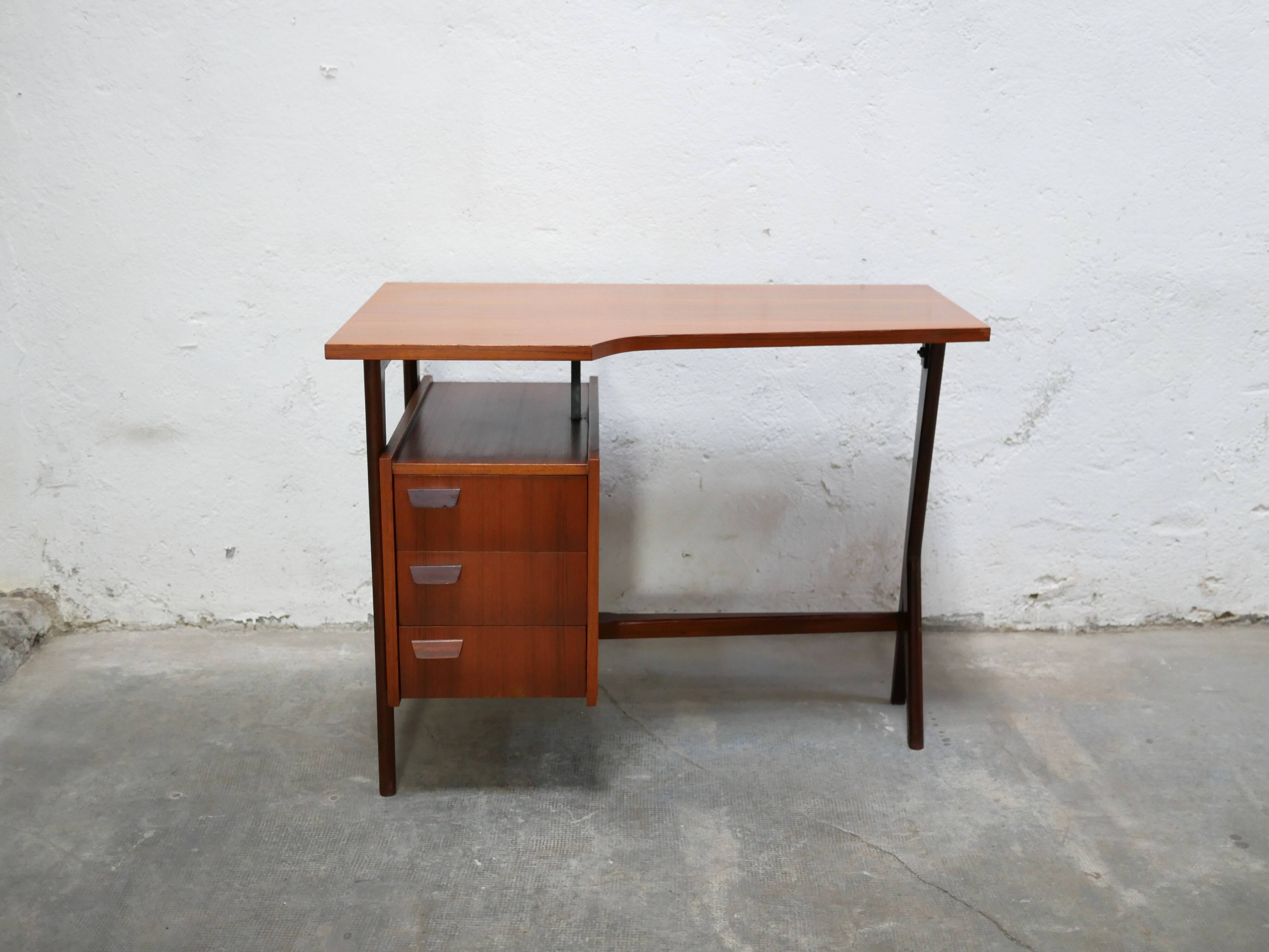 Vintage Scandinavian teak desk