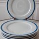 Set of 5 flat plates Lustucru vintage 1970