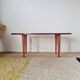Table basse vintage plateau ovale scandinave