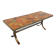 Vintage rectangular coffee table by Roche-Bobois in steel and ceramic.