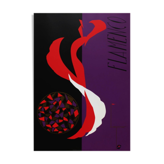 Affiche Patrick Lepas Flamenco 1990
