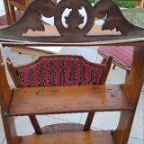 Antique solid wood wall shelf