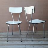 White Formica chair