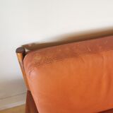 Dyrlund leather sofa from the 60s
