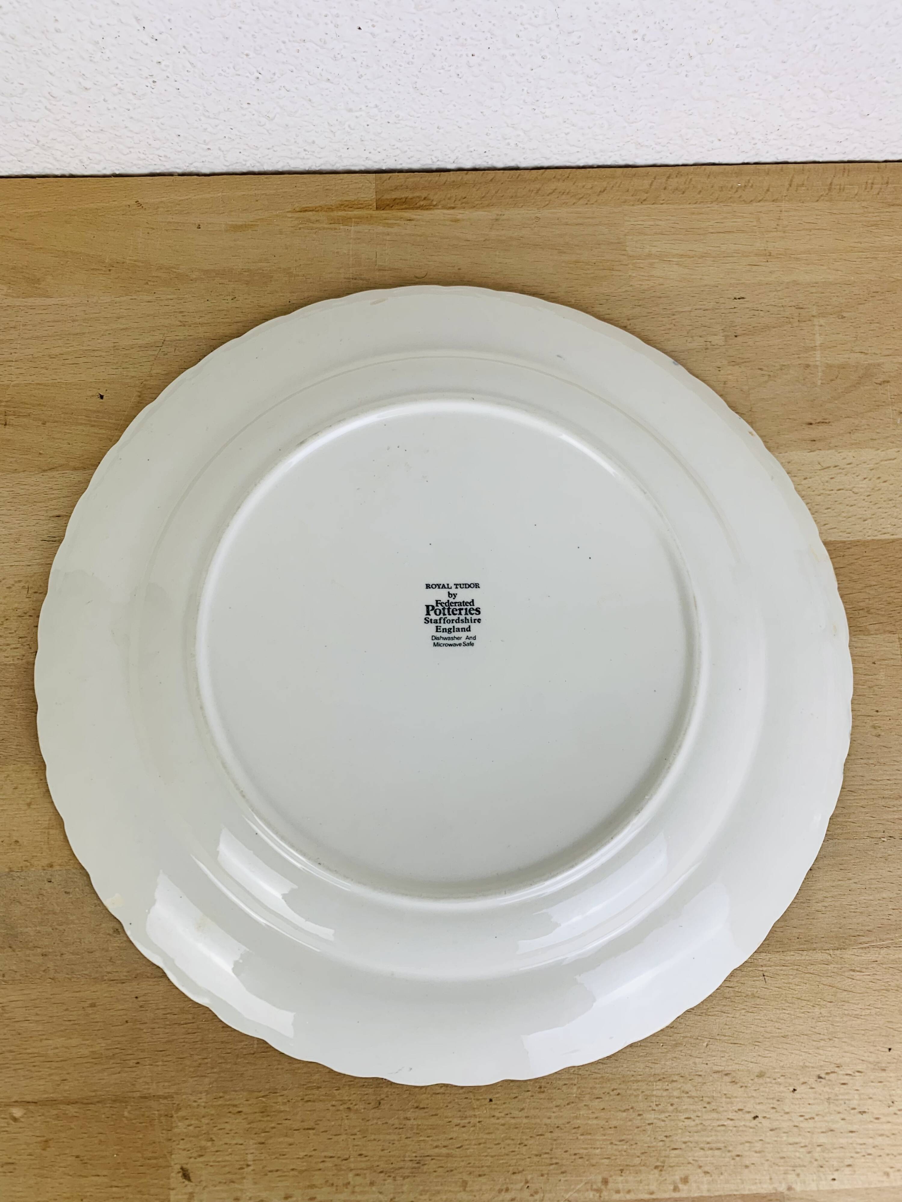 Royal Tudor Staffordshire English Ironstone Serving Platter