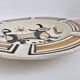 Wall plate in Talavera pottery, Iberian bull, Spain 1960s