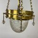 Suspended brass art from the Vienna Secession by Kolo Moser.