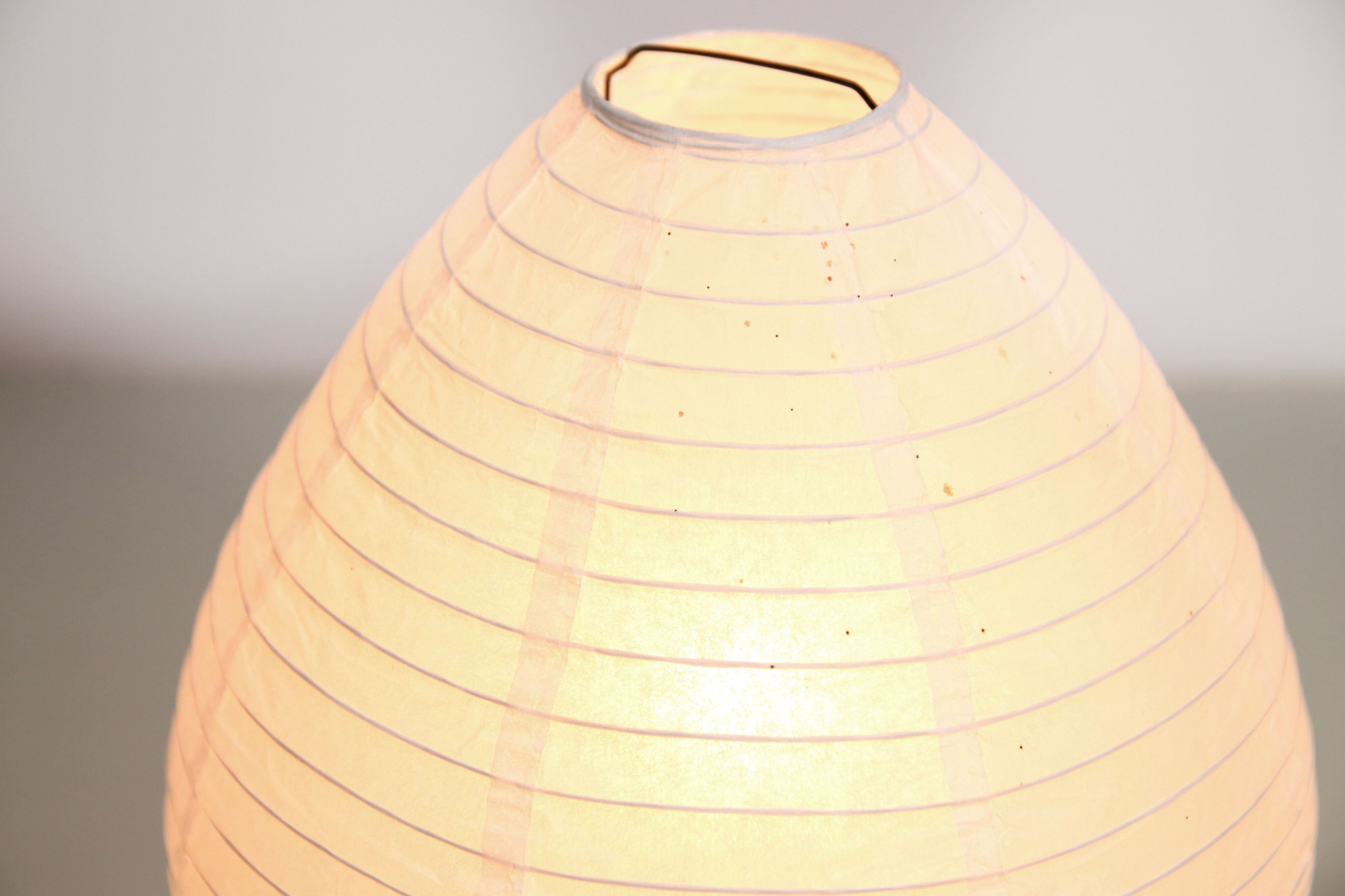 White paper table lamp