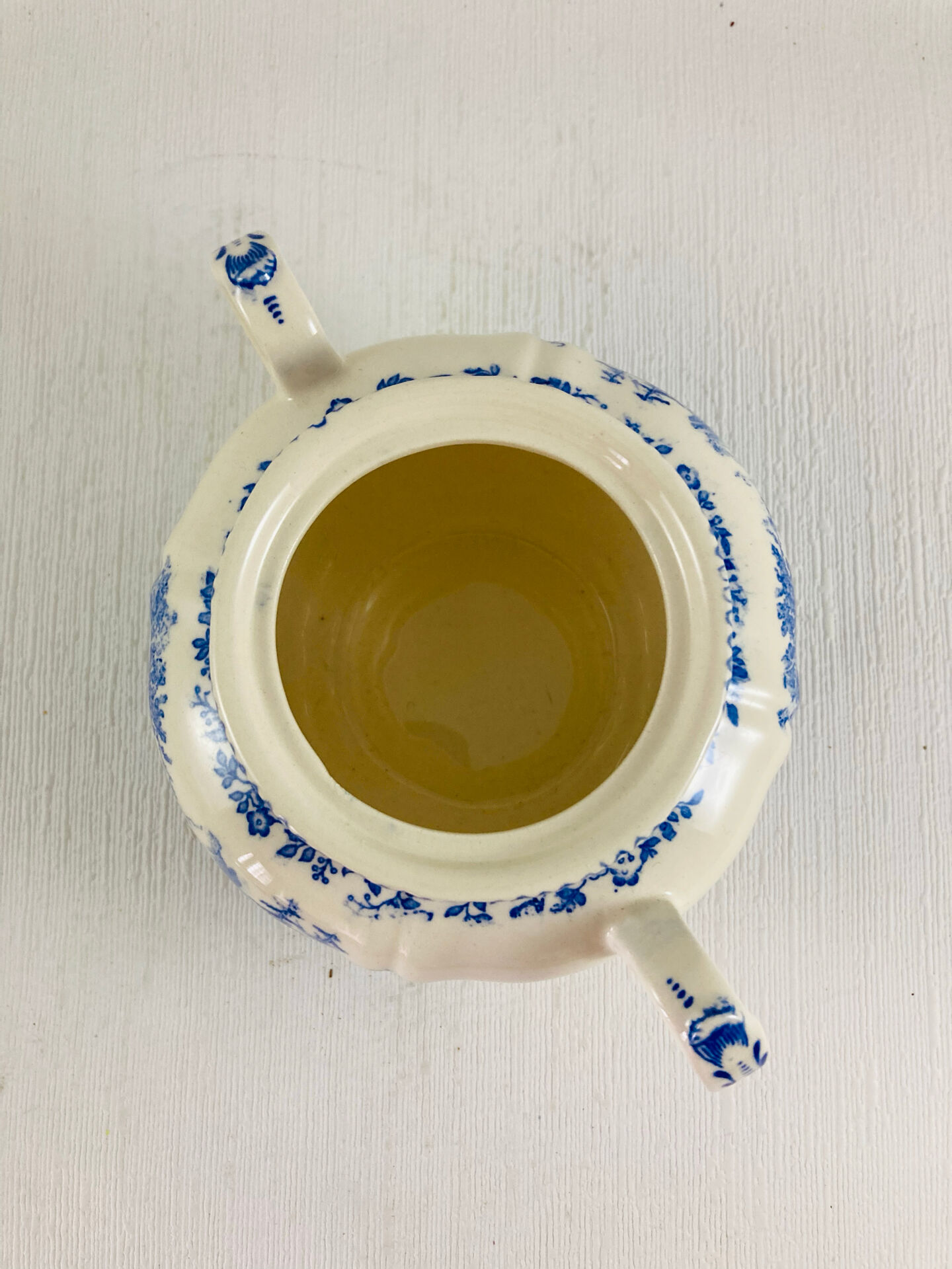Sugar bowl with lid Villeroy and Boch Mettlach Burgenland blue
