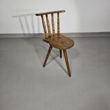 Old farmers tripod chair for decorative use