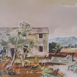 Provence by G. Cheyssial signed 110 x 79 cm