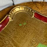 Grand plateau en bois florentin