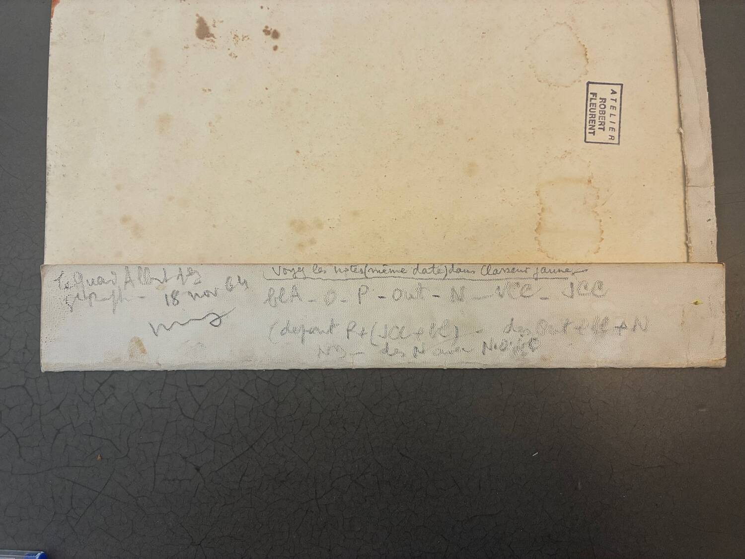 Painting, view of Saint Raphael 1964 by Robert Fleurent