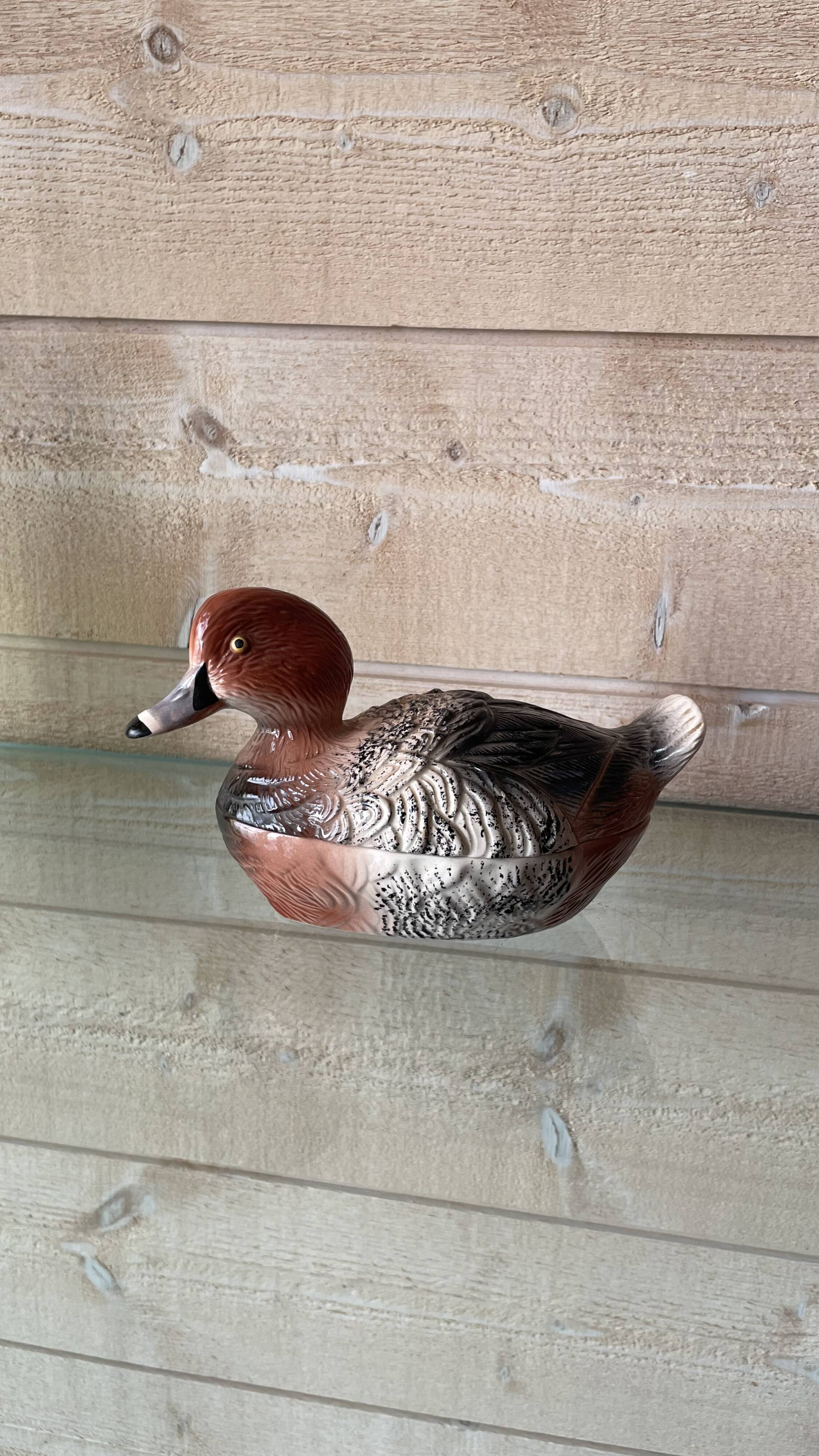 Michel Caugant duck terrine pot in ceramic.