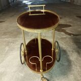 Vintage mahogany roll bar