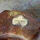 Large vintage alabaster pocket-empty ashtray