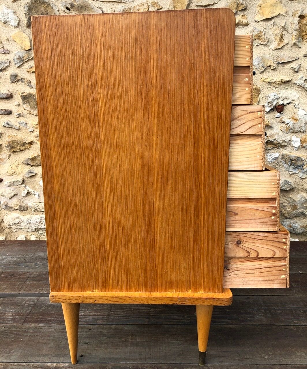 Commodity has 4 scandinavian style drawers, 60s