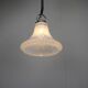 1970s Czechoslovak Mid-Century Glass Pendant Lamp with Marbled Shade