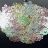 Charming Murano Barovier & Toso flowers flush light fixture, ceiling, 1960s