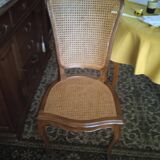 Set of 6 cane chairs + covers