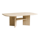 Vintage sculptural coffee table in travertine, 1980s.