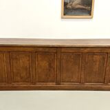 Very large old oak trading counter, XXL format