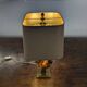 Agate and brass lamp