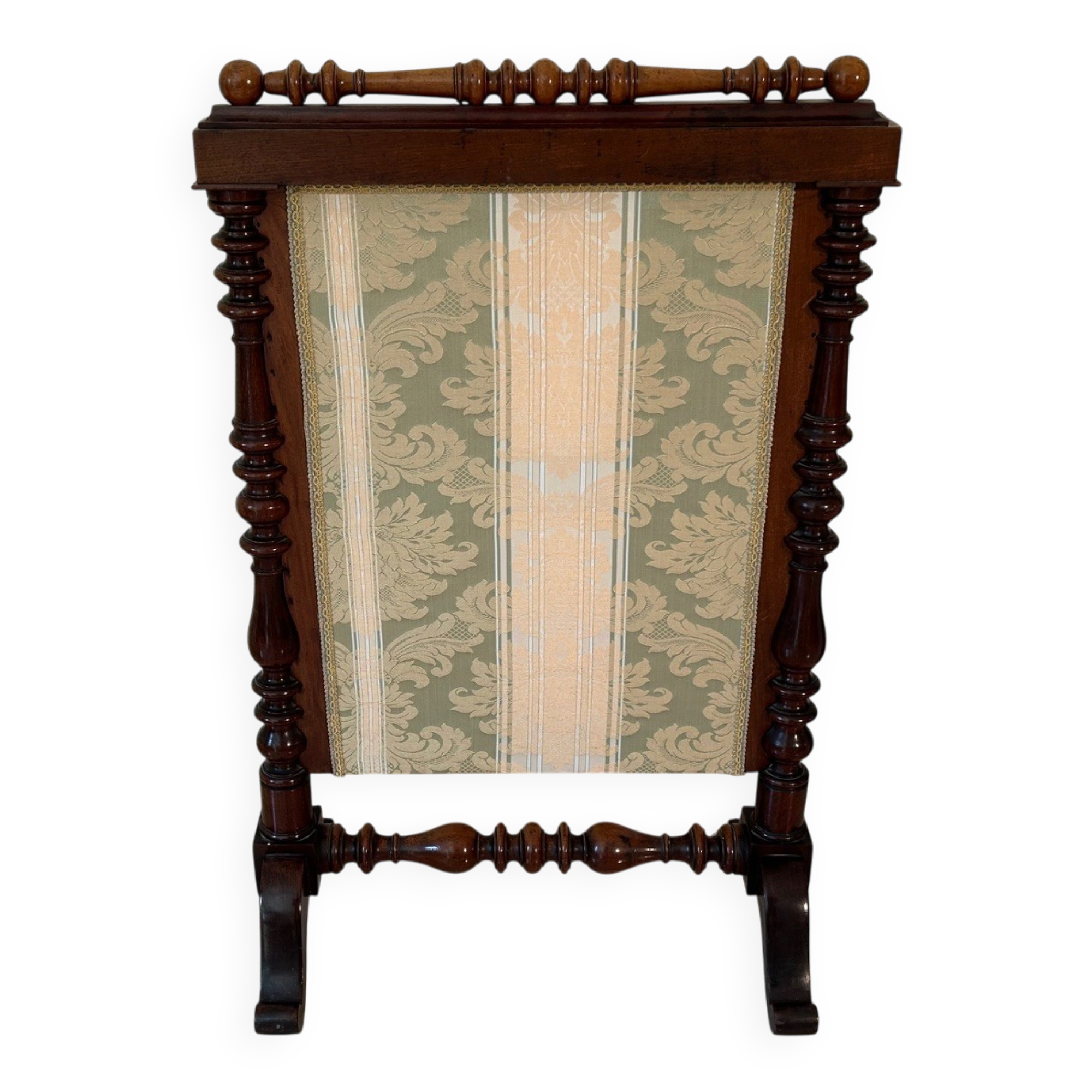 19th-century fireplace screen
