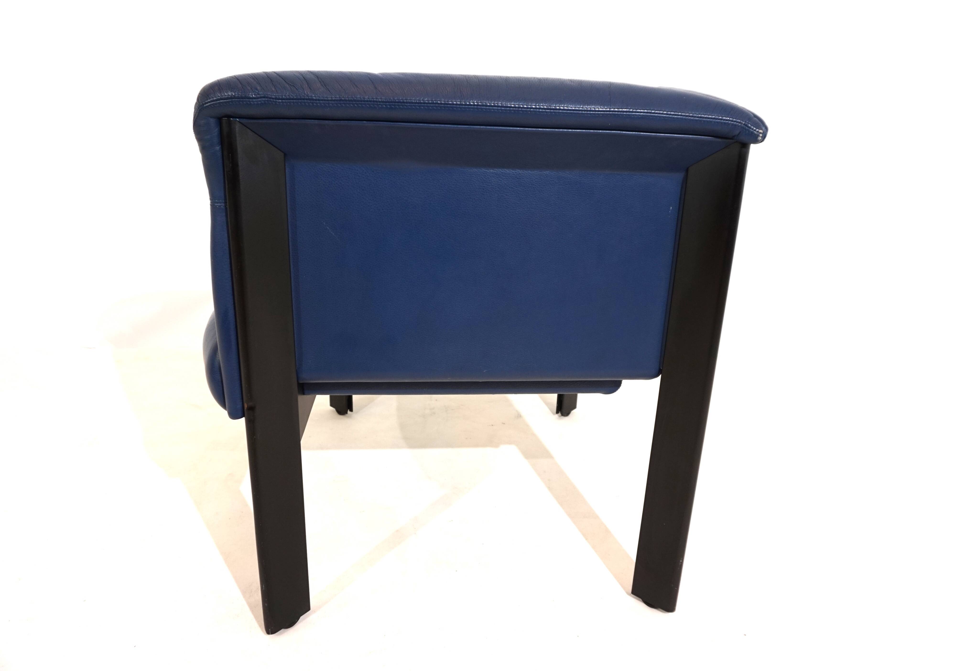 Fauteuil en cuir Poltrona Frau Interlude de Marco Zanuso
