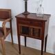 Directory style marquetry side table