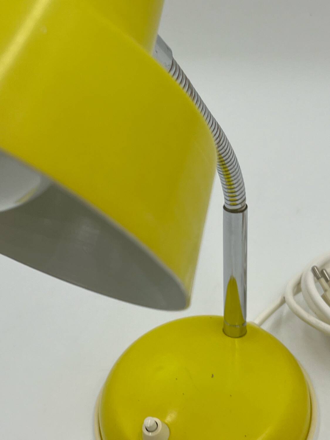 Vintage yellow desk lamp