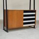 Library buffet U 458 black by Jiri Jiroutek for Interier Praha 1960