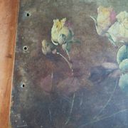 Tableau peinture fleurs Napoléon III, XIXe siècle
