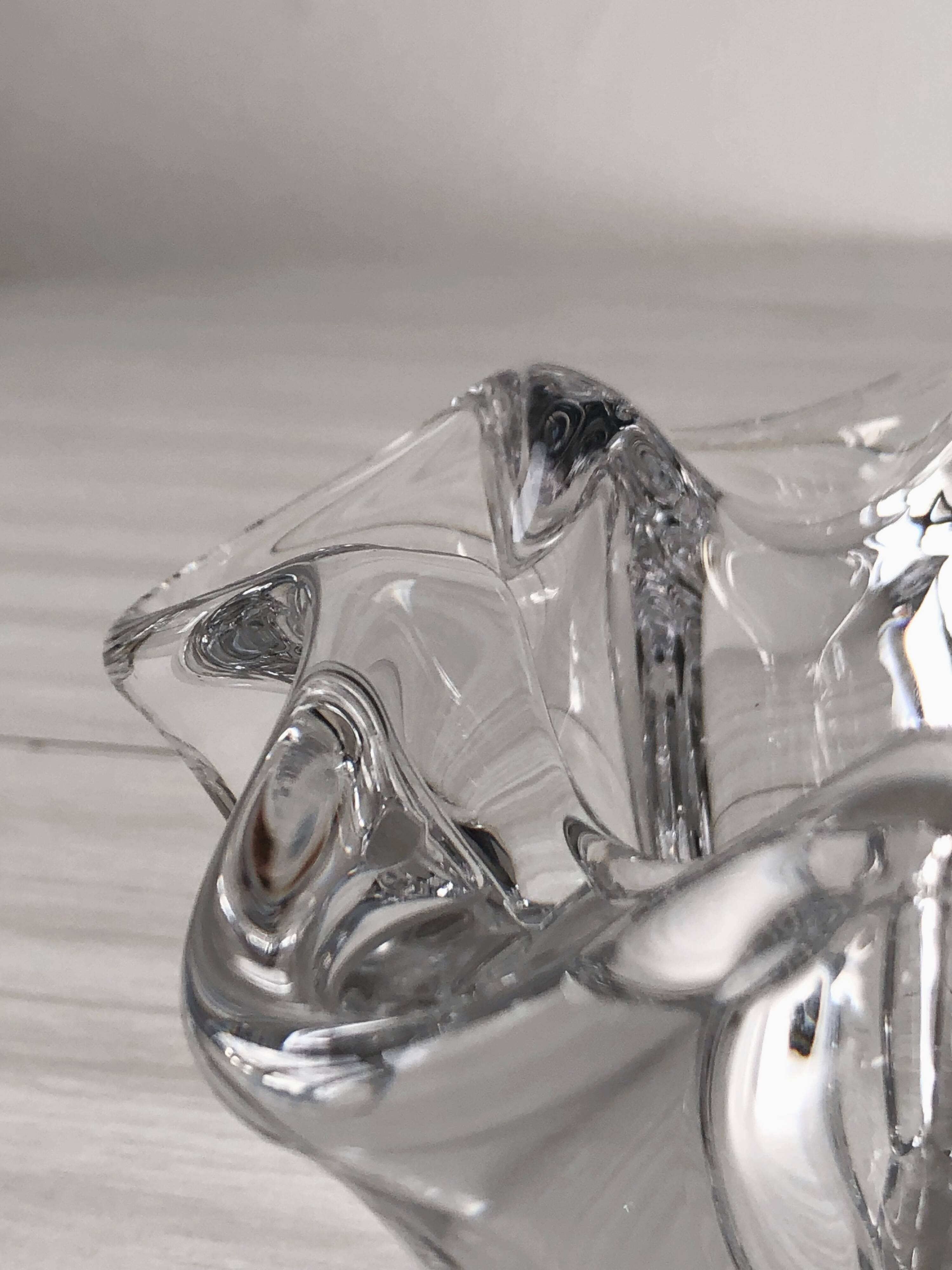 Crystal ashtray from Vannes France