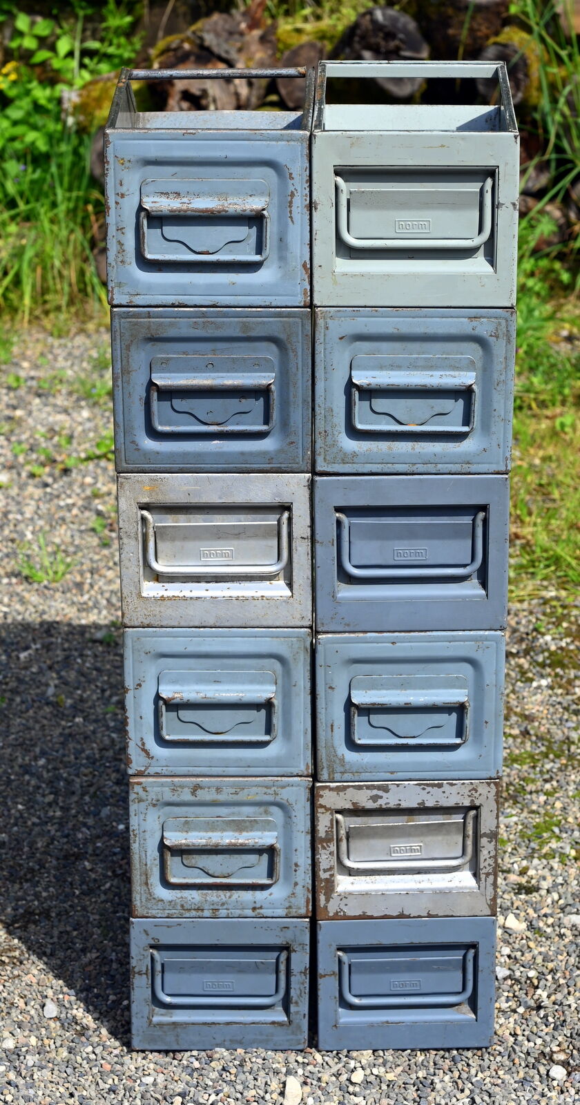 Lot 12 factory spout bins