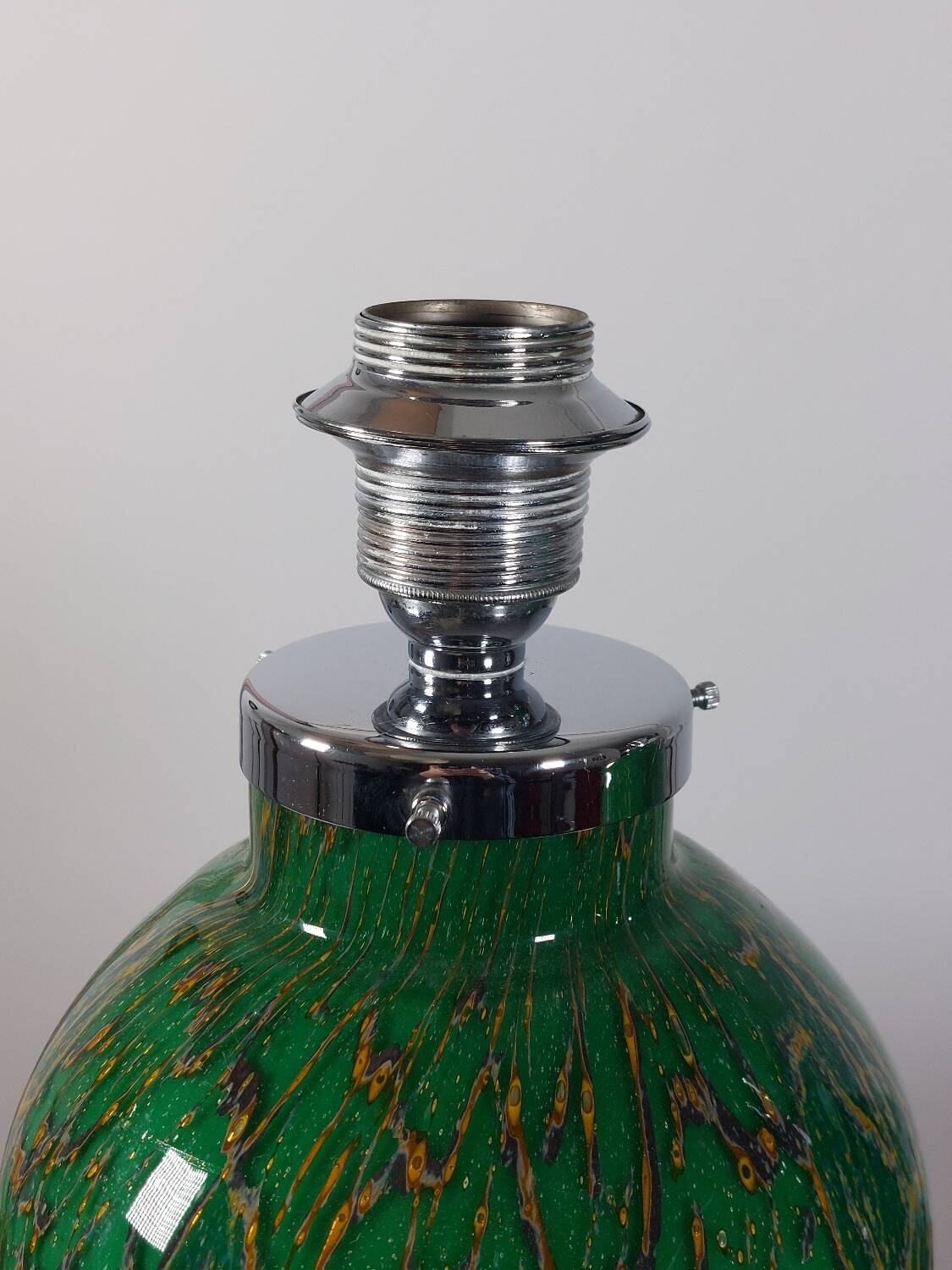 Pair of chrome glass table lamps Ikora WMF Art Deco Karl Wiedmann 1930