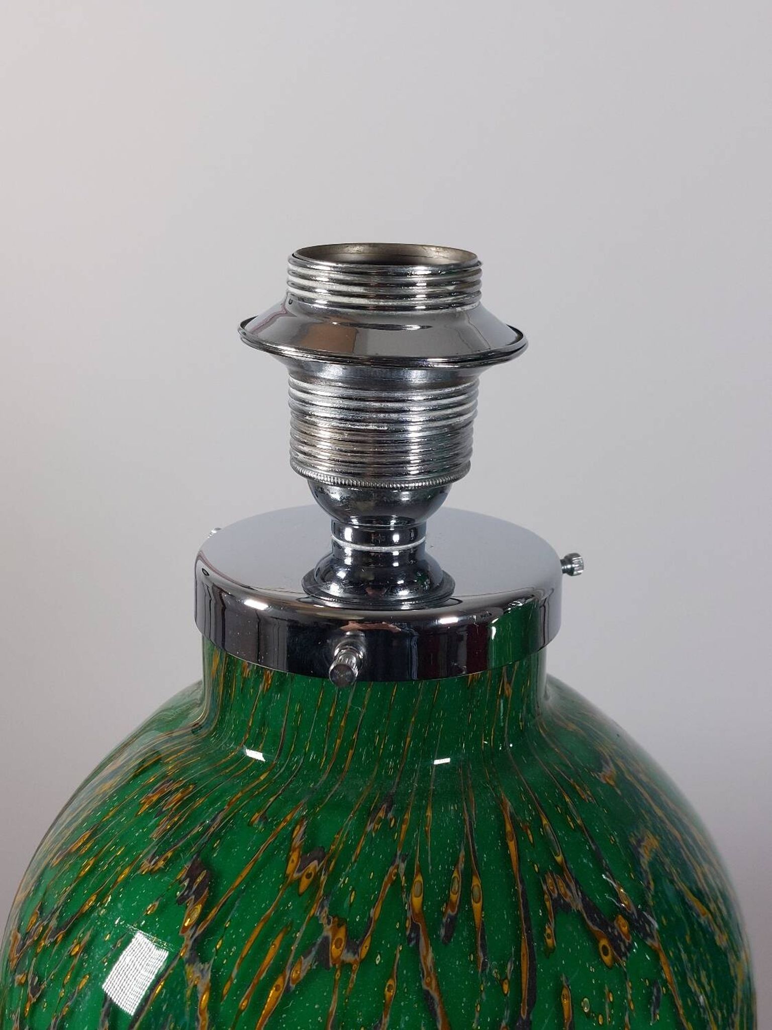 Pair of chrome glass table lamps Ikora WMF Art Deco Karl Wiedmann 1930