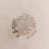 Large standing bowl with flowery porcelain