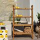 Vintage rattan bookshelf