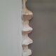 Solid wood corner shelf