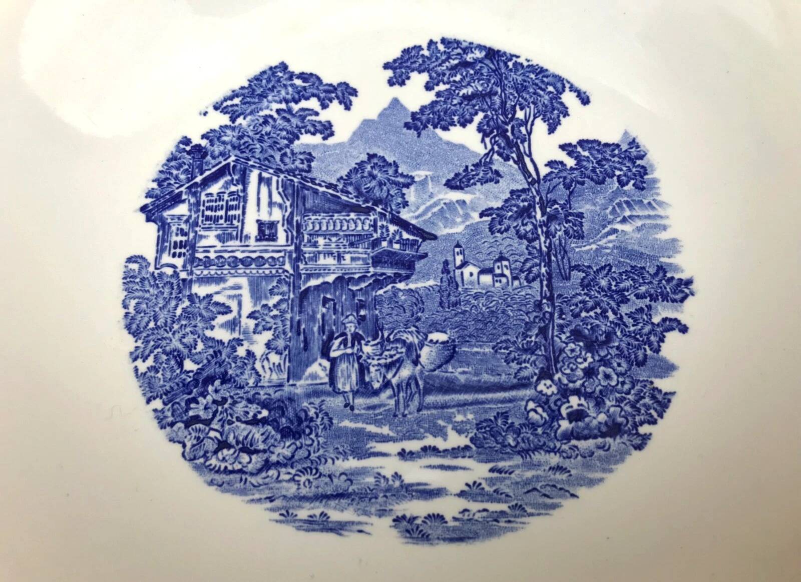 Hollow plate Faïence Lunéville France K&G (Keller Guérin) Tradition