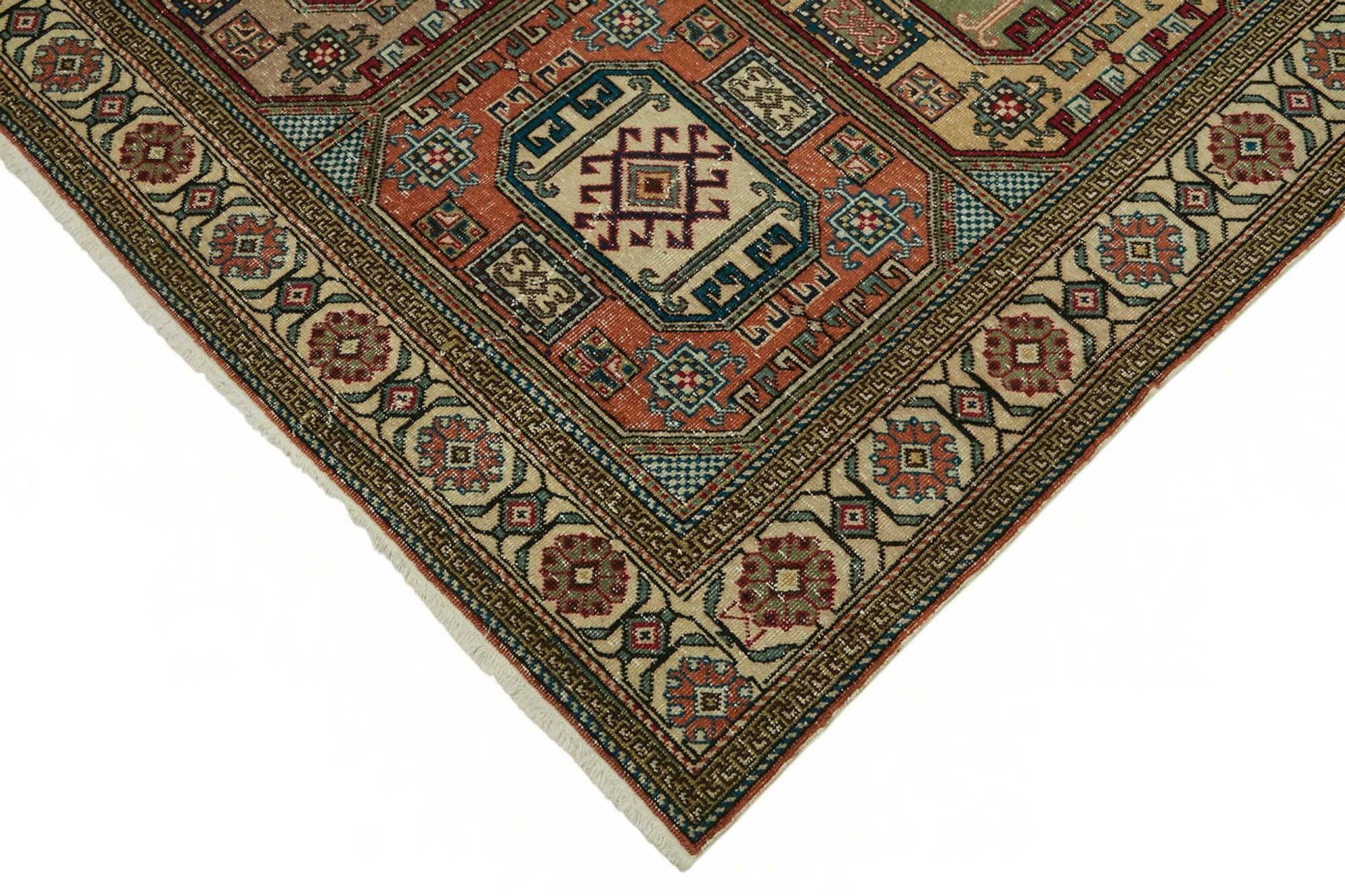 Tapis vintage en laine turque Kayseri 195 cm x 295 cm